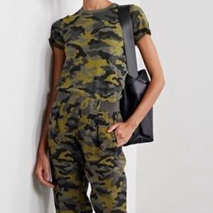ATM Anthony Thomas Melillo | Women’s Yellow Multi Camouflage Short Sleeve Tee XS